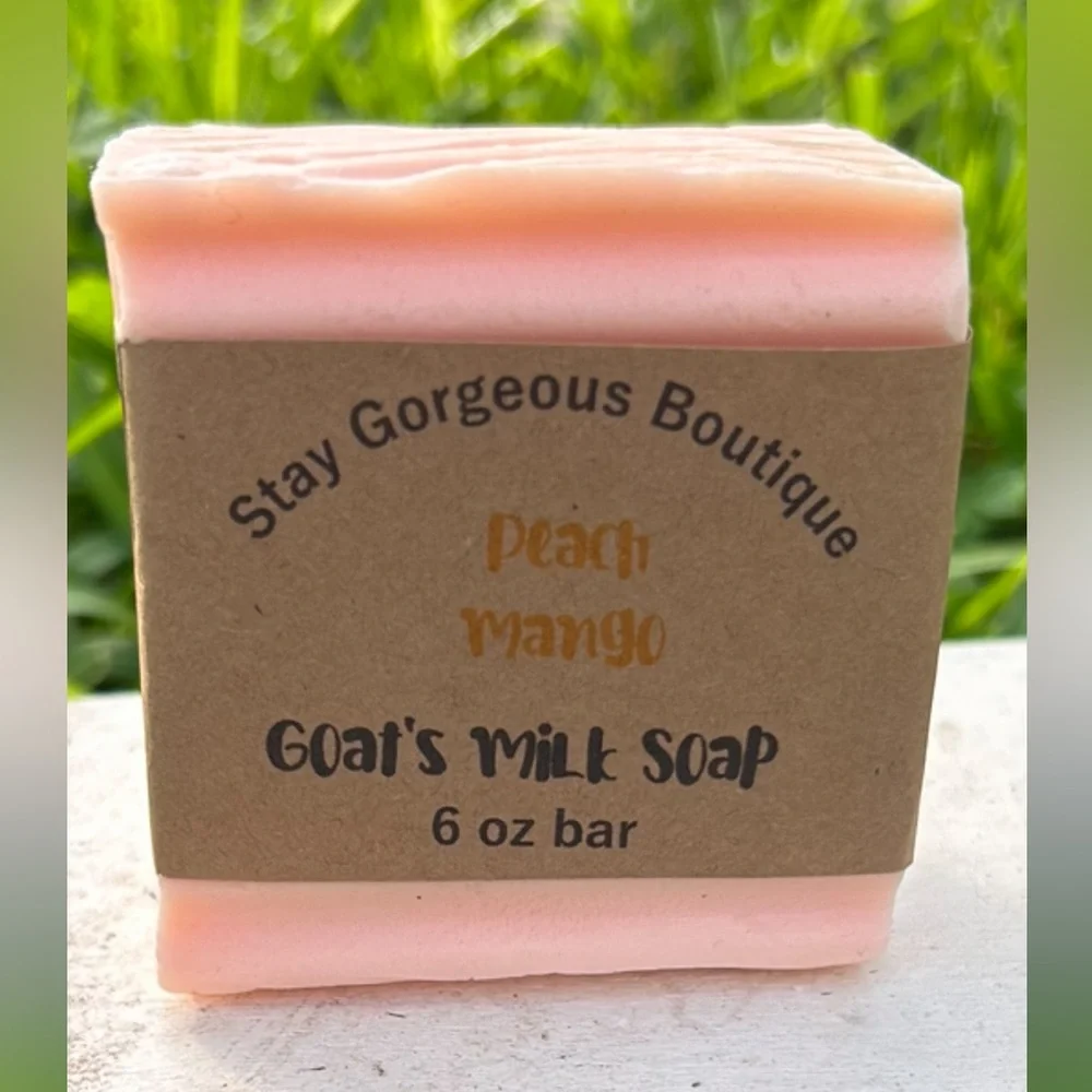 Peach Mango Handmade Goat’s Milk Soap - Picture 2 of 5